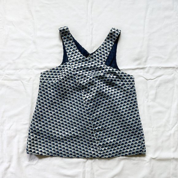 Anthropologie HD in Paris Triangle Jacquard Top - Picture 1 of 7